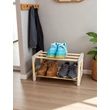 Kép 3/6 - Sev Plastik WoodLine Fa Tárolópolc 2 Szintes (SV-001)