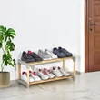 Kép 2/6 - Sev Plastik WoodLine Fa Tárolópolc 2 Szintes (SV-004)