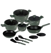 Berlinger Haus Matte Green 15 részes edénykészlet (BH-8208) 
