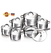 Blaumann Gourmet Line Jumbo 12 részes rozsdamentes acél edénykészlet (BL-1410) 