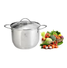 Berlinger Haus Silver Jewellery rozsdamentes fazék üvegfedővel 12,5 L (BH-6287)