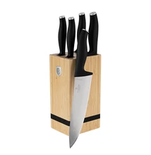 Berlinger Haus Matte Black Késkészlet bambusz állvánnyal (BH-2971)