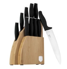 Berlinger Haus Matte Black 10 részes Késkészlet bambusz állvánnyal (BH-2979)