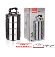  Banquet Rozsdamentes acél ételhordó 4 részes (BQ-48220004)