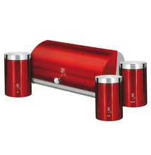 Berlinger Haus Burgundy Kenyértartó 3 db-os Tároló szettel (BH-6729) 