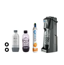Basic Black Szódagép SodaCo CO2 patronnal, 2 db palackkal, tömítéssel (B-100/B) 