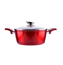 Burgundy Metal indukciós lábas 22 cm-es (PH-10396-22)