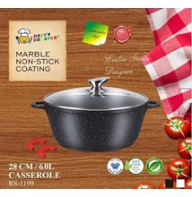 Happy Cooking Márvány Bevonatú Indukciós Lábas 6 l (RS-1199)