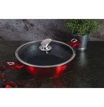 Berlinger Haus Burgundy Metallic Line Indukciós alacsony lábas fedővel 28cm-es (BH-1263) 