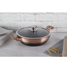 Berlinger Haus Rose Gold Noir alacsony lábas fedővel 28 cm (BH-1893)
