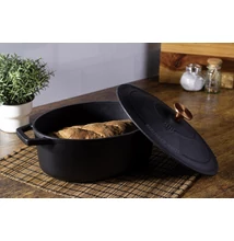 Berlinger Haus Black Rose Öntöttvas ovális lábas fedővel 30 cm-es (BH-6494)