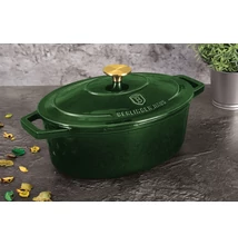 Berlinger Haus Smaragdzöld Öntöttvas ovális lábas fedővel 30 cm-es (BH-6505)