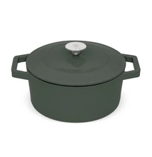 Berlinger Haus Matte Green Öntöttvas lábas fedővel 24 cm-es (BH-6544)
