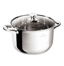 Blaumann PROFESSIONAL rozsdamentes magas lábas üvegfedővel 6 L (BL-3873)