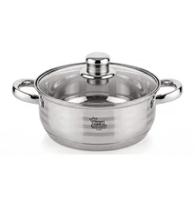 Happy Cooking Rozsdamentes Lábas Üvegfedővel 4,5 L (RS-1227-24)