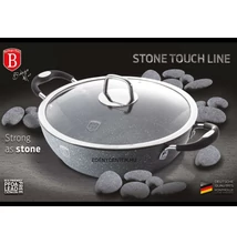 Berlinger Haus Gray Stone Touch Line Indukciós Alacsony lábas fedővel 28 cm-es (BH-1158)