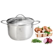 Berlinger Haus Silver Jewellery rozsdamentes lábas üvegfedővel 6 L (BH-6292)