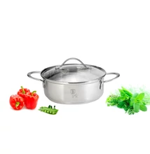 Berlinger Haus Silver Jewellery rozsdamentes lábas üvegfedővel 4 L (BH-6280)
