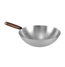 Tradicionális kínai szénacél wok (10481)