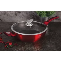 Berlinger Haus Burgundy Metallic Indukciós serpenyő fedővel 28 cm-es (BH-1260) 