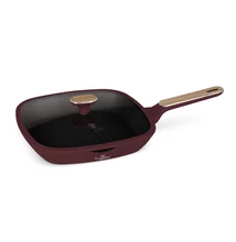 Berlinger Haus Leonardo Nordic Indukciós Grill Serpenyő fedővel 28 cm-es (BH-8298)