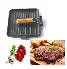 Öntöttvas Grill Serpenyő 24x24 cm-es (10376)