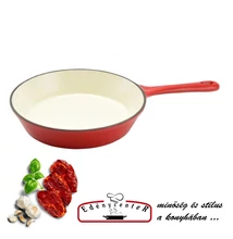  Zománcozott Öntöttvas Serpenyő 24 cm-es (12512)