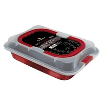 Berlinger Haus Burgundy Hordozható tepsi műanyag fedővel (BH-7862)