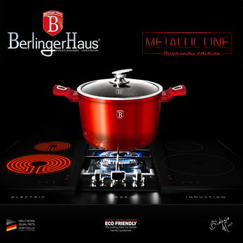 Berlinger Haus Burgundy Metallic Indukciós fazék 24 cm-es (BH-1269)
