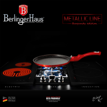 Berlinger Haus Burgundy Metallic Indukciós palacsintasütő 25 cm-es (BH-1272)
