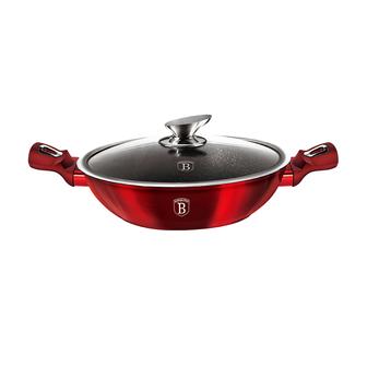Berlinger Haus Burgundy Wok fedővel 30 cm-es (BH-7110) 