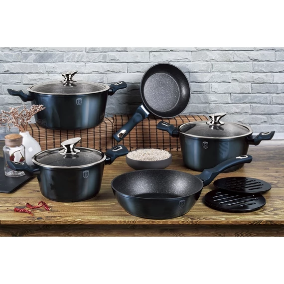 Berlinger Haus Metallic Line Aquamarine Edition 10 részes edénykészlet (BH-1884) 