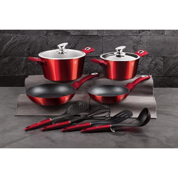 Berlinger Haus Metallic Line Burgundy 10 részes edénykészlet (BH-6141)