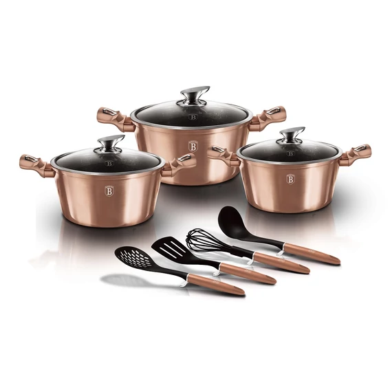 Berlinger Haus Rose Gold 10 részes edénykészlet (BH-6151) 