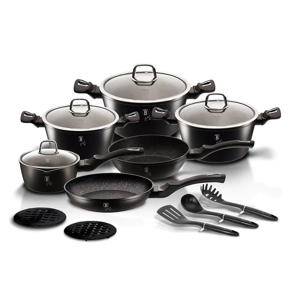 Berlinger Haus Black Silver 15 részes edénykészlet (BH-6155)
