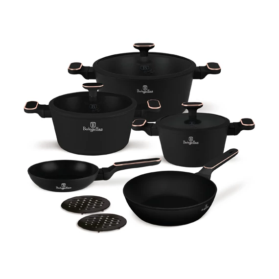 Berlinger Haus Black Rose 10 részes edénykészlet (BH-8362) 