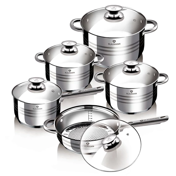 Blaumann Gourmet Line Jumbo 10 db-os INOX edénykészlet (BL-1637)