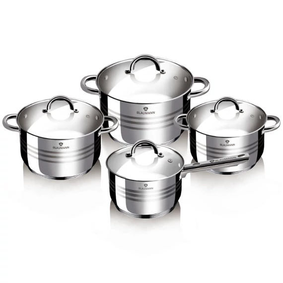Blaumann Gourmet Line Jumbo 8 db-os INOX edénykészlet (BL-3115)