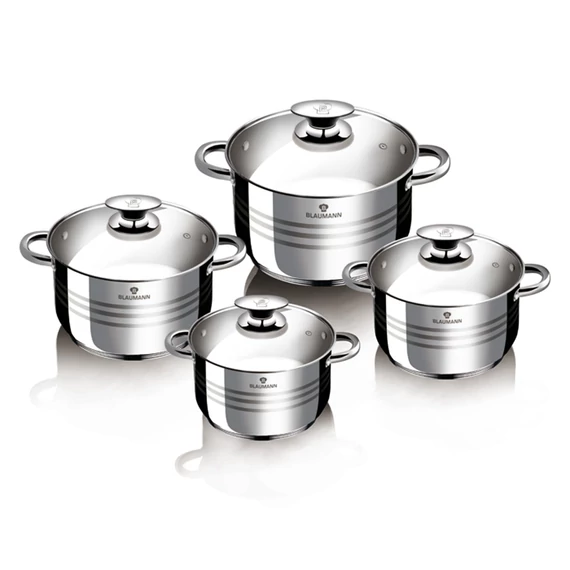 Blaumann Gourmet Line 8 db-os INOX edénykészlet (BL-3861)