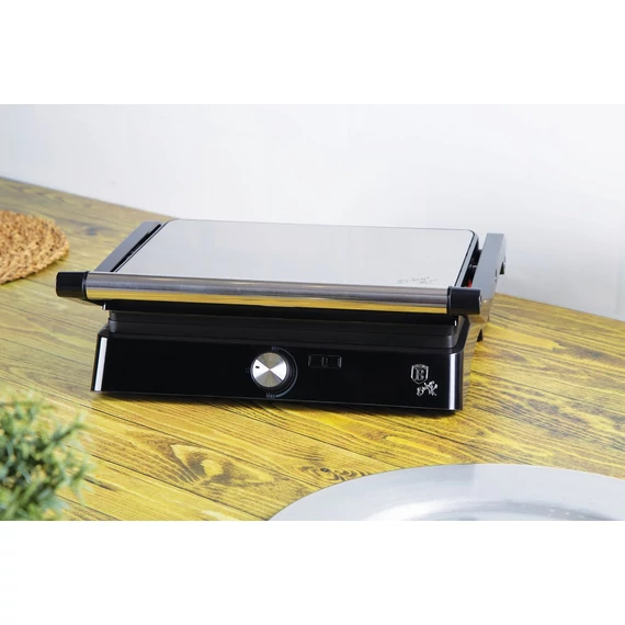 Berlinger Haus Black Silver Elektromos Kontakt Grill- és Szendvicssütő 2 az 1-ben (BH-9136)