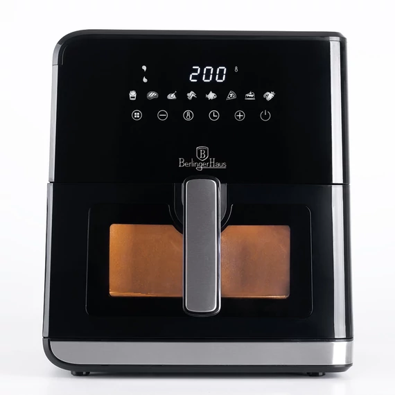 Berlinger Haus Black Silver 7,2 l-es Forrólevegős Sütő LCD Kijelzővel (BH-9470)