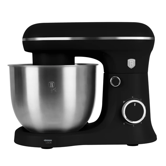 Berlinger Haus Matte Black billenőfejes robotgép 5 l-es INOX tállal 1500 W (BH-9773)