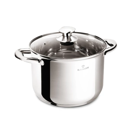 Blaumann PROFESSIONAL rozsdamentes fazék üvegfedővel 4,3 L (BL-3868)