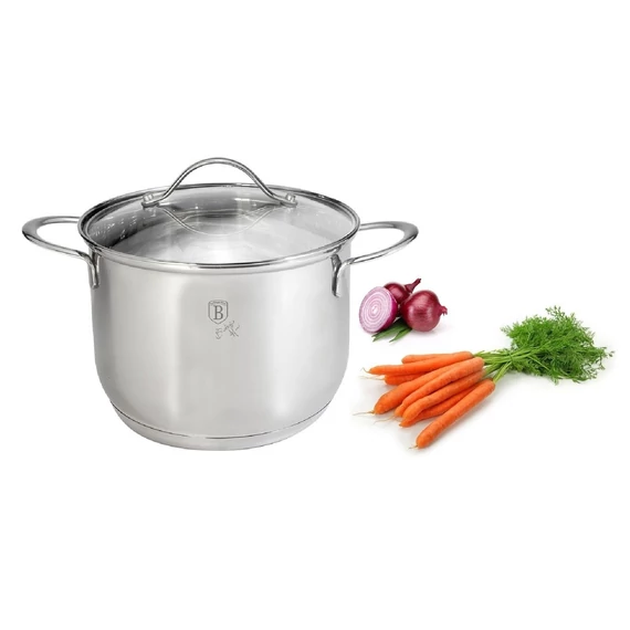 Berlinger Haus Silver Jewellery rozsdamentes fazék üvegfedővel 5,8 L (BH-6284)