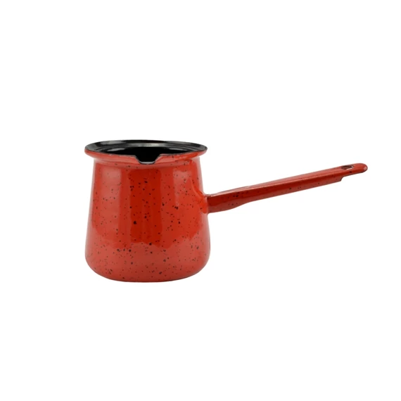 Zománcozott kávékiöntő 720 ml piros-fekete (10388)