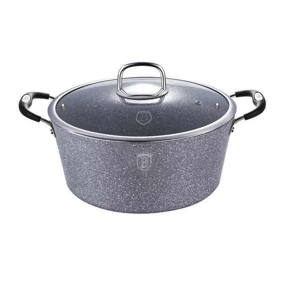 Berlinger Haus Gray Stone Touch Indukciós lábas fedővel 24 cm-es (BH-1152)