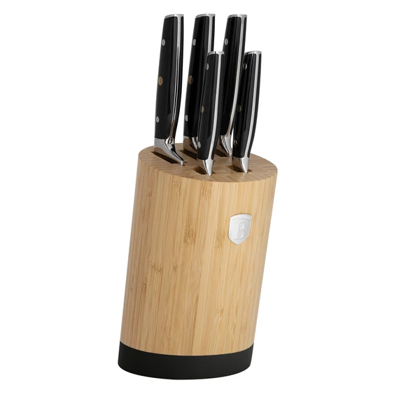  Berlinger Haus Matte Black Késkészlet bambusz állvánnyal (BH-3136)