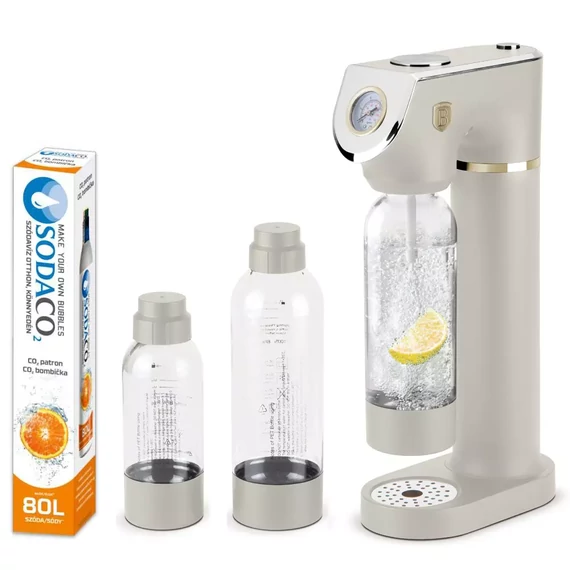 Berlinger Haus Sahara Szódagép SodaCo CO2 patronnal, 2 db palackkal (BH-8556C)