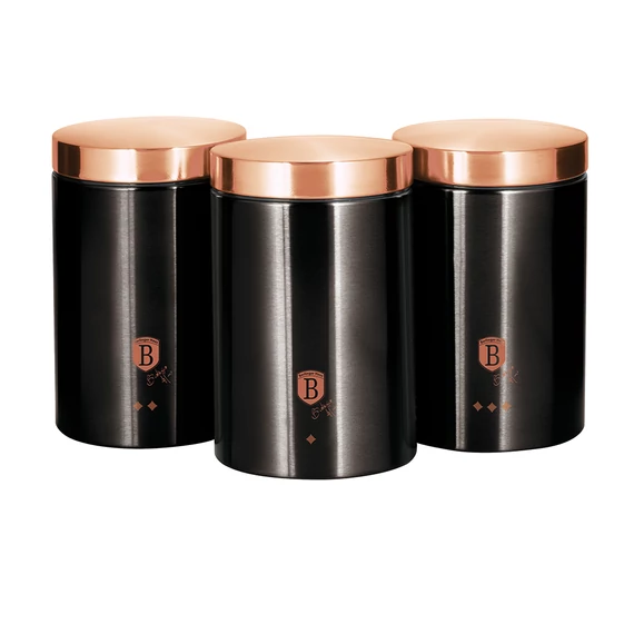 Berlinger Haus Black Rose Gold 3 részes konyhai tároló szett (BH-1734) 