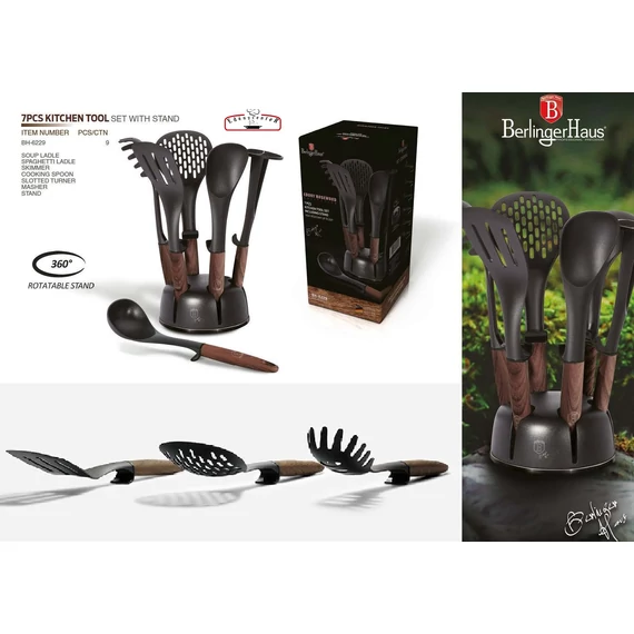 Berlinger Haus Ebony Rosewood 7 db-os konyhai tálaló szett (BH-6229)